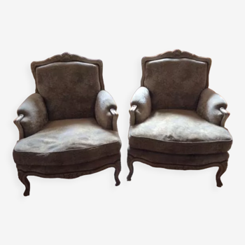 2 armchairs old Louis XVI style