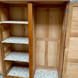 Modernist wardrobe René Gabriel in oak feet compass years 1950