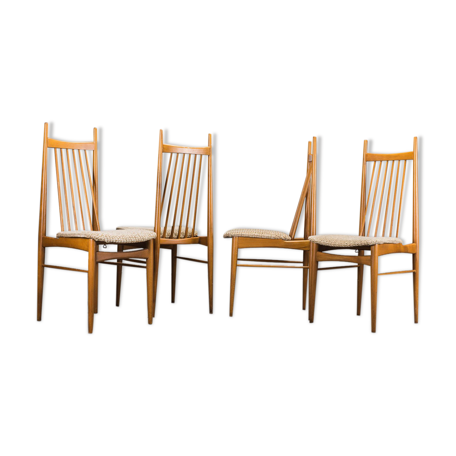 Chaises à manger vintage, années 1970, Ensemble de 4