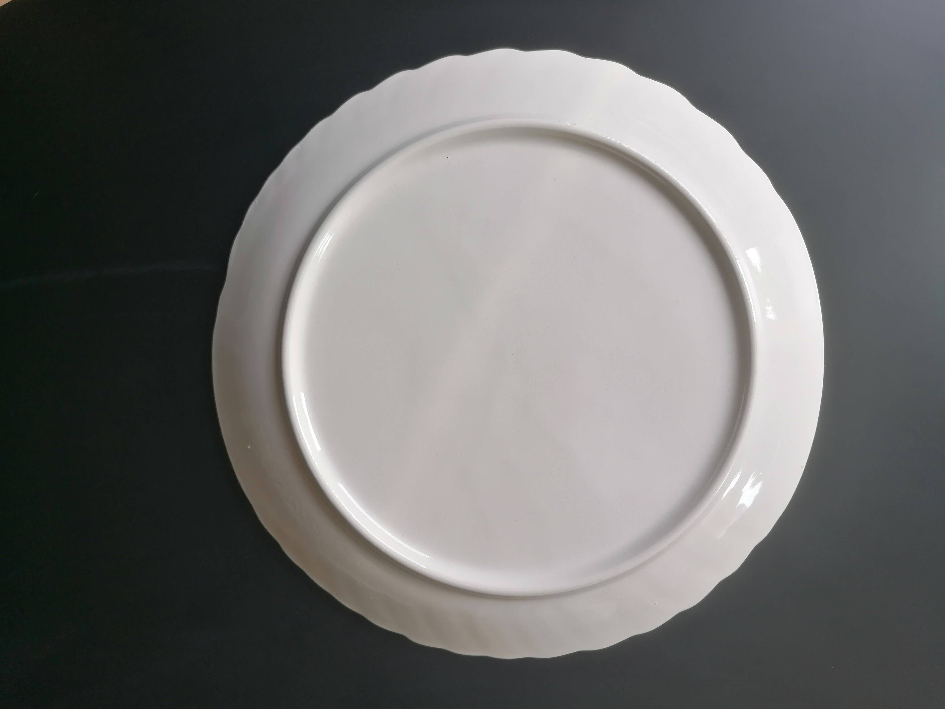 6 fish plates in Sarreguemines earthenware