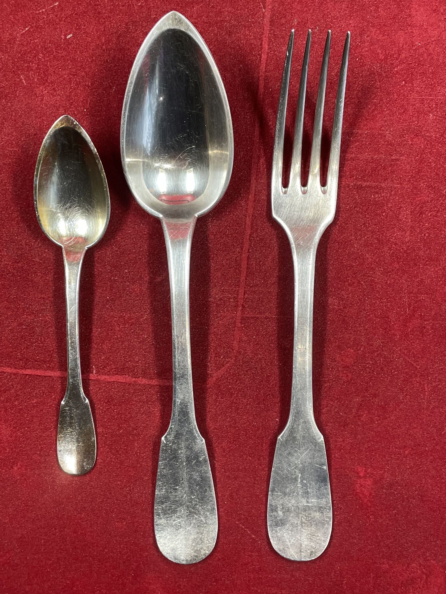 Cutlery set 36 Pieces in Silver Plated 100 g Armand Frenais Stylized monogram EL