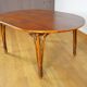 Vintage Oval Bamboo and Rattan Dining Table 1980
