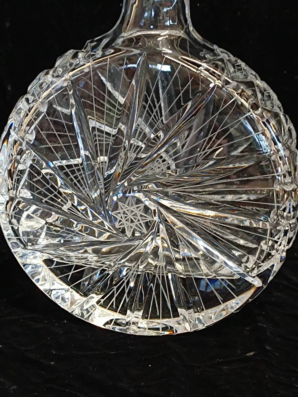 Bohemian crystal whisky decanter