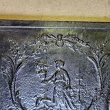 Small fireplace plate character decor of the XlX th siecle n5