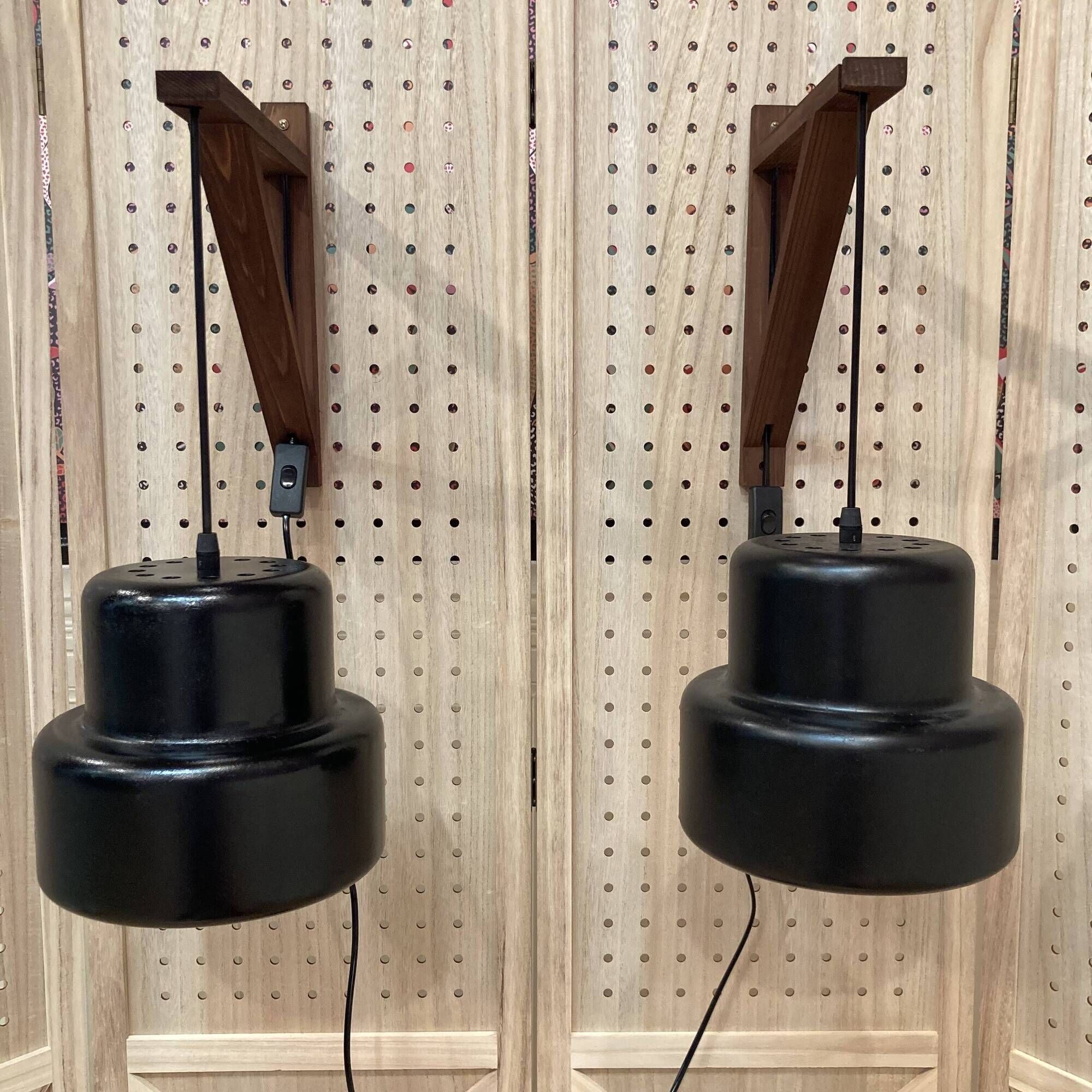 Pair of modular wall lights by jo hammerborg "design 1950".