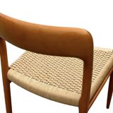 Set of 4 JL Moller model 75 chair by Niels Otto Moller Danish Design