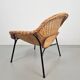 Vintage Rattan Lounge Chair with Tube Frame by Dirk van Sliedregt for Gebroeders Jonkers, 1960s