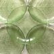 10 assiettes plates en verre feuille