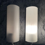 Paire d’appliques de chevet vintage en aluminium