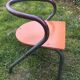 4 vintage school chairs Mullca by Jacques Hitier bleu