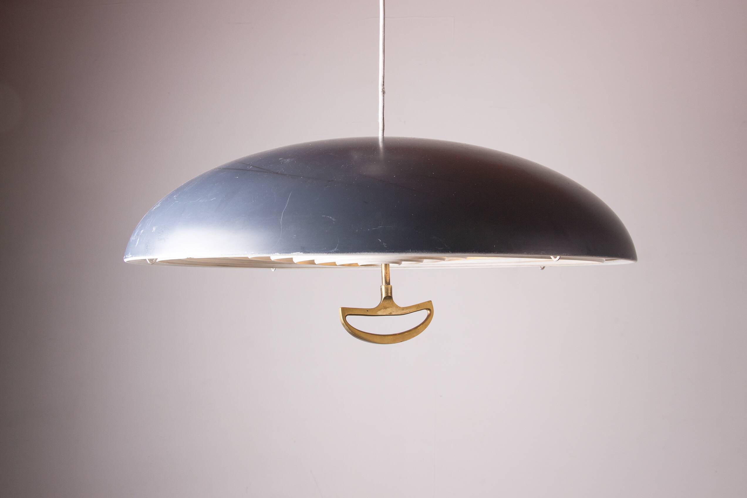 Large Danish Metal Pendant Lamp California model by Vilhem Wolhert & Jorgen Bo/Poulsen 1960.