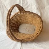 Panier en corde vintage