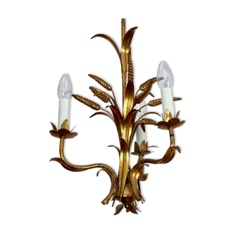 Hollywood regency wheat sheaf chandelier, germany 1970s