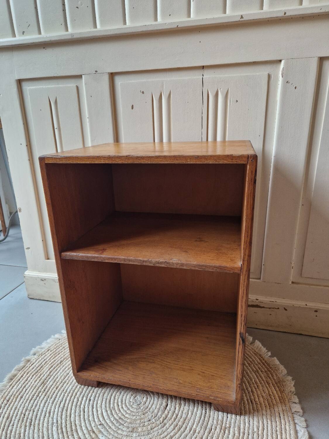 Mid-century oak bedside table 1965 by Raf Staverton