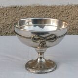 Coupe en metal argente de style louis xvi