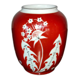 Vase spechtsbrunn handgemalt in German porcelain with floral decoration