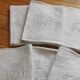 8 antique napkins in monogrammed and damask white linen