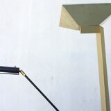 Hallogenous floor lamp with articulated arm