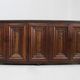Buffet brutaliste espagnol en bois massif sculpté