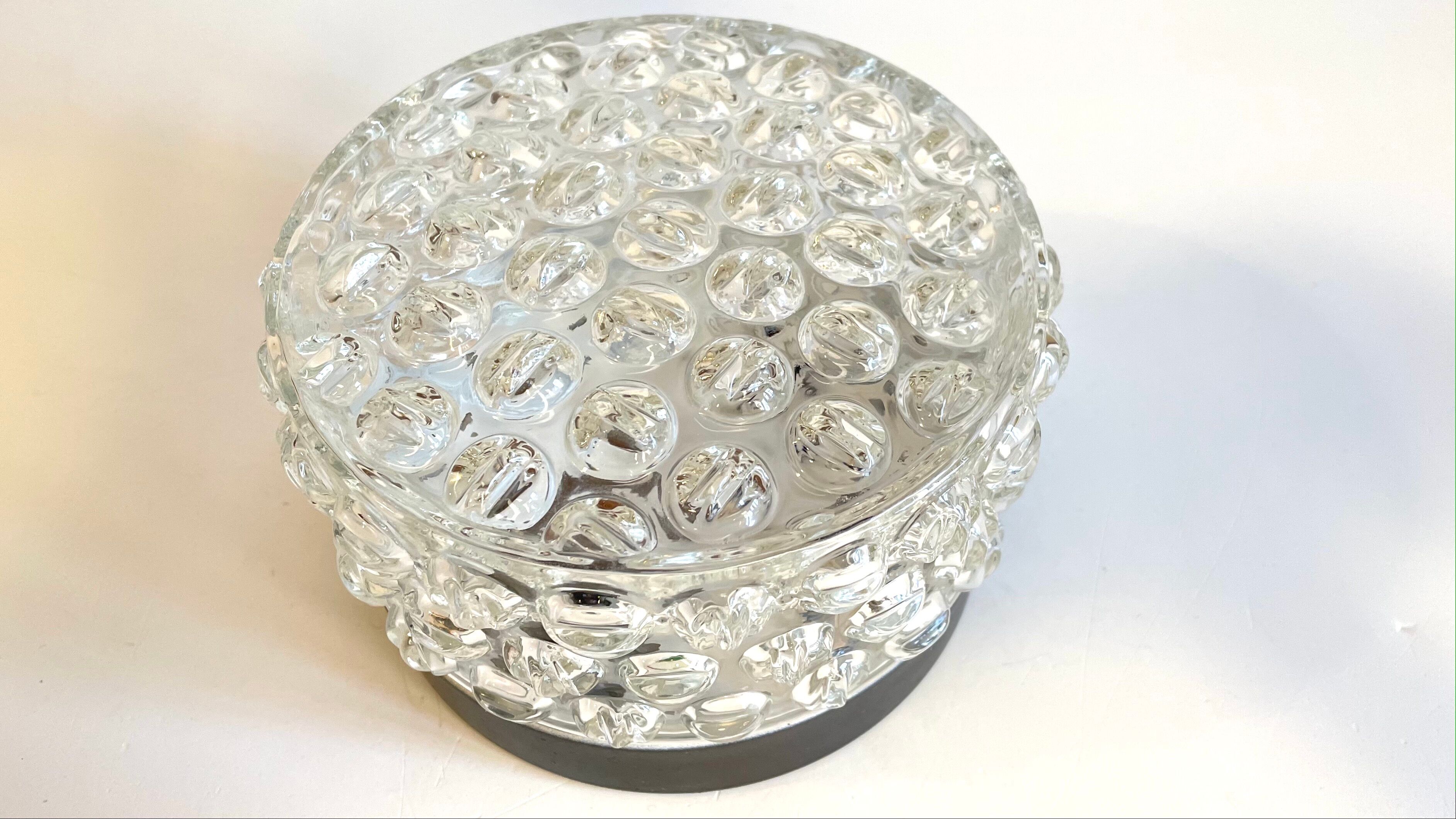 Ceiling lamp geometric design years 60s