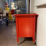 Red chest of drawers