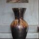 Large stoneware vase from Puisaye, vintage vase, vase with handles, interior decoration