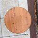Old wooden stool and white lacquered feet industrial style, 60-70