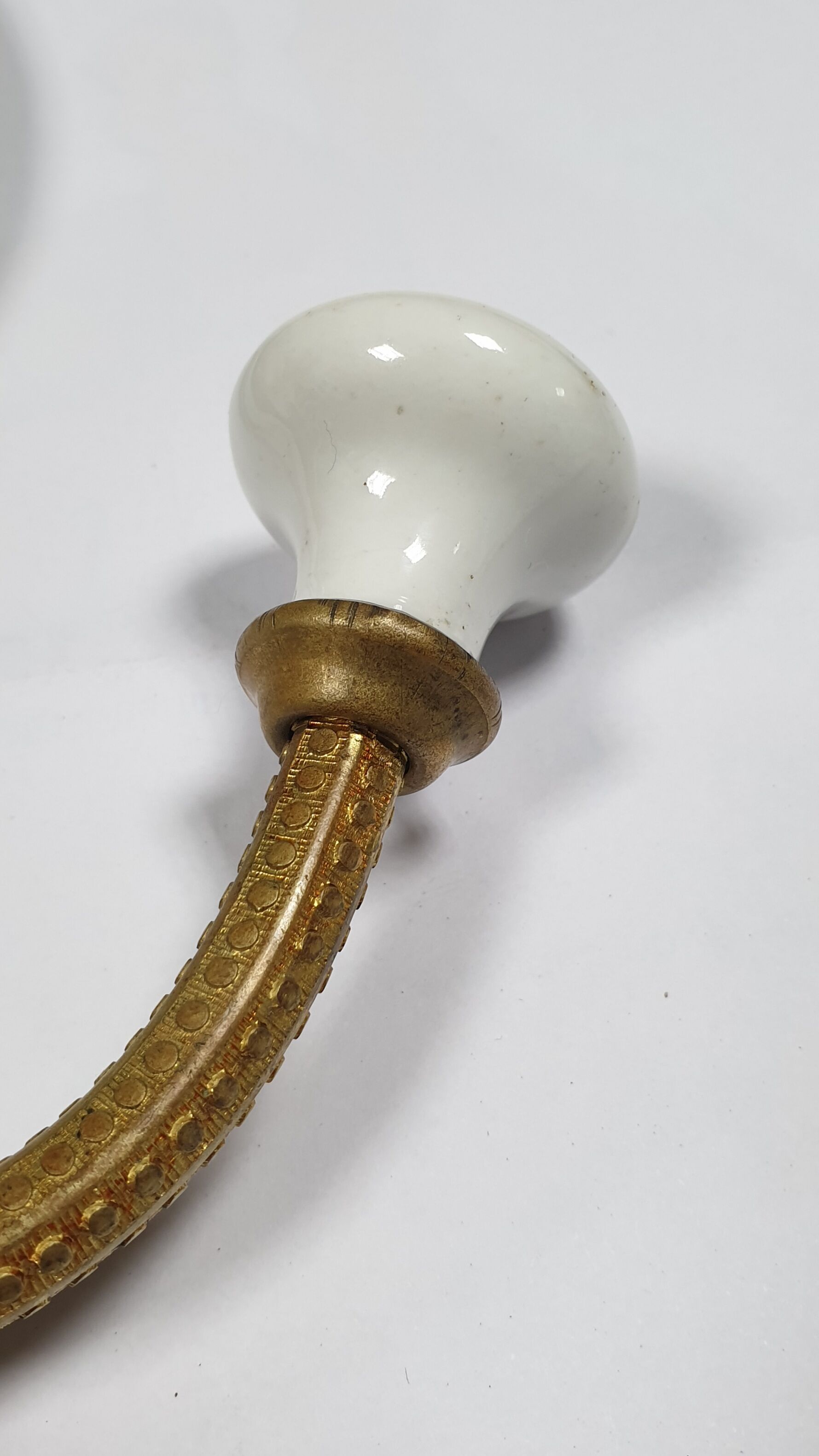 Patère brass porcelain