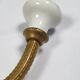 Patère brass porcelain