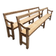 Pair of benches with backs from the early 20th century.