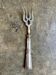 Dessert fork, service cutlery in silver engraved "CR"