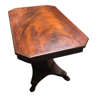 Mahogany table with molding