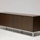 Sideboard in walnut by Florence Knoll Mid Century Modern Executive Boardroom Storage
