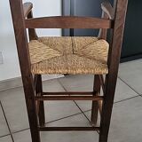 High straw chair for children