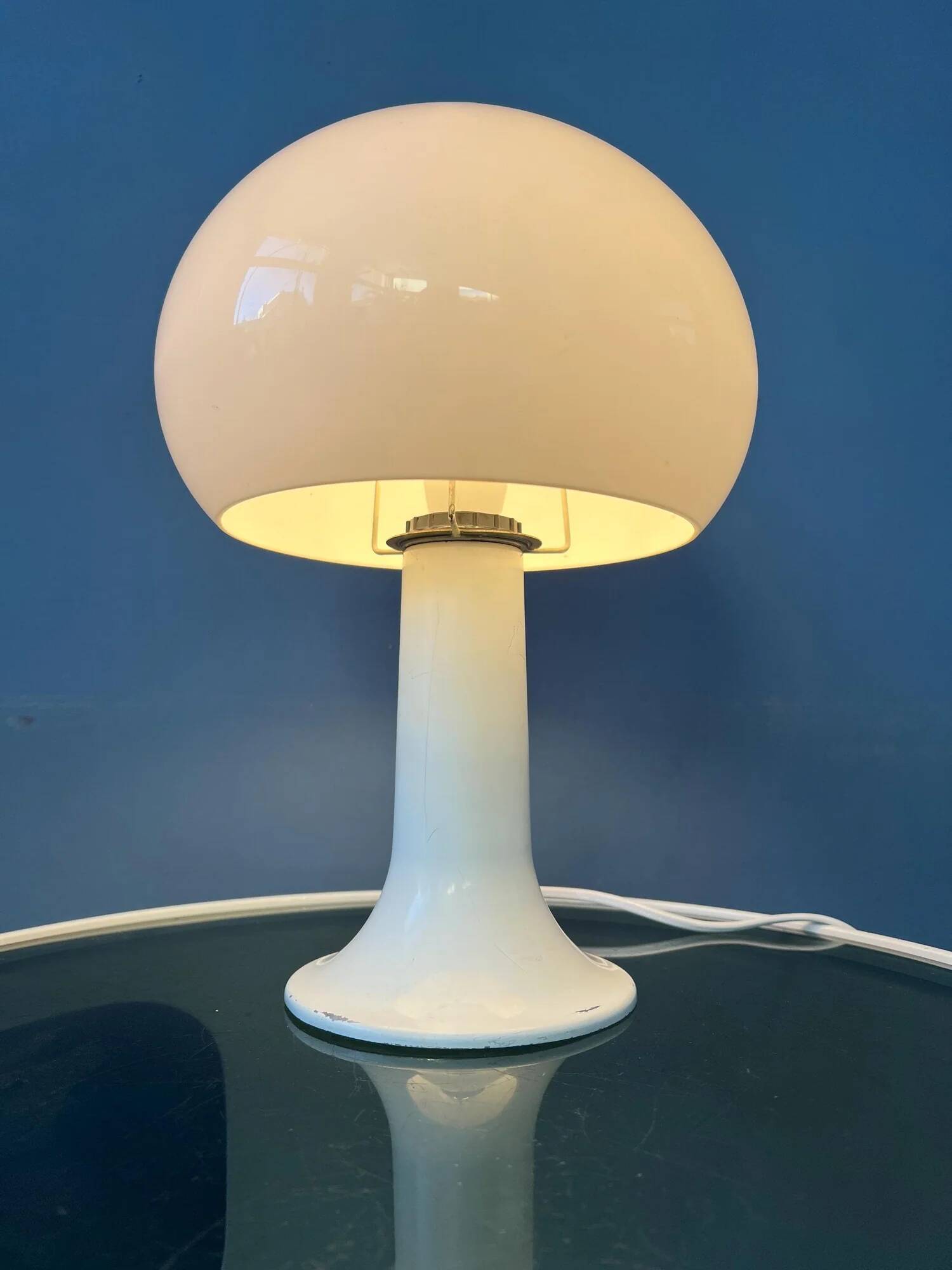 Mid-century Herda Space Age mushroom table lamp