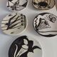 Hand-painted plates by René Chaix