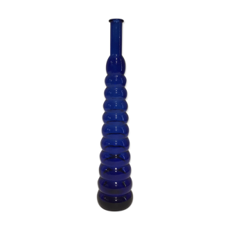 Blue glass soliflore