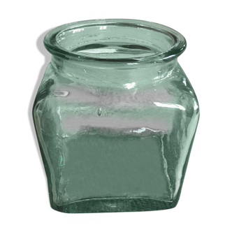 Thick glass jar