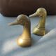 Paire de canards en laiton serre-livres