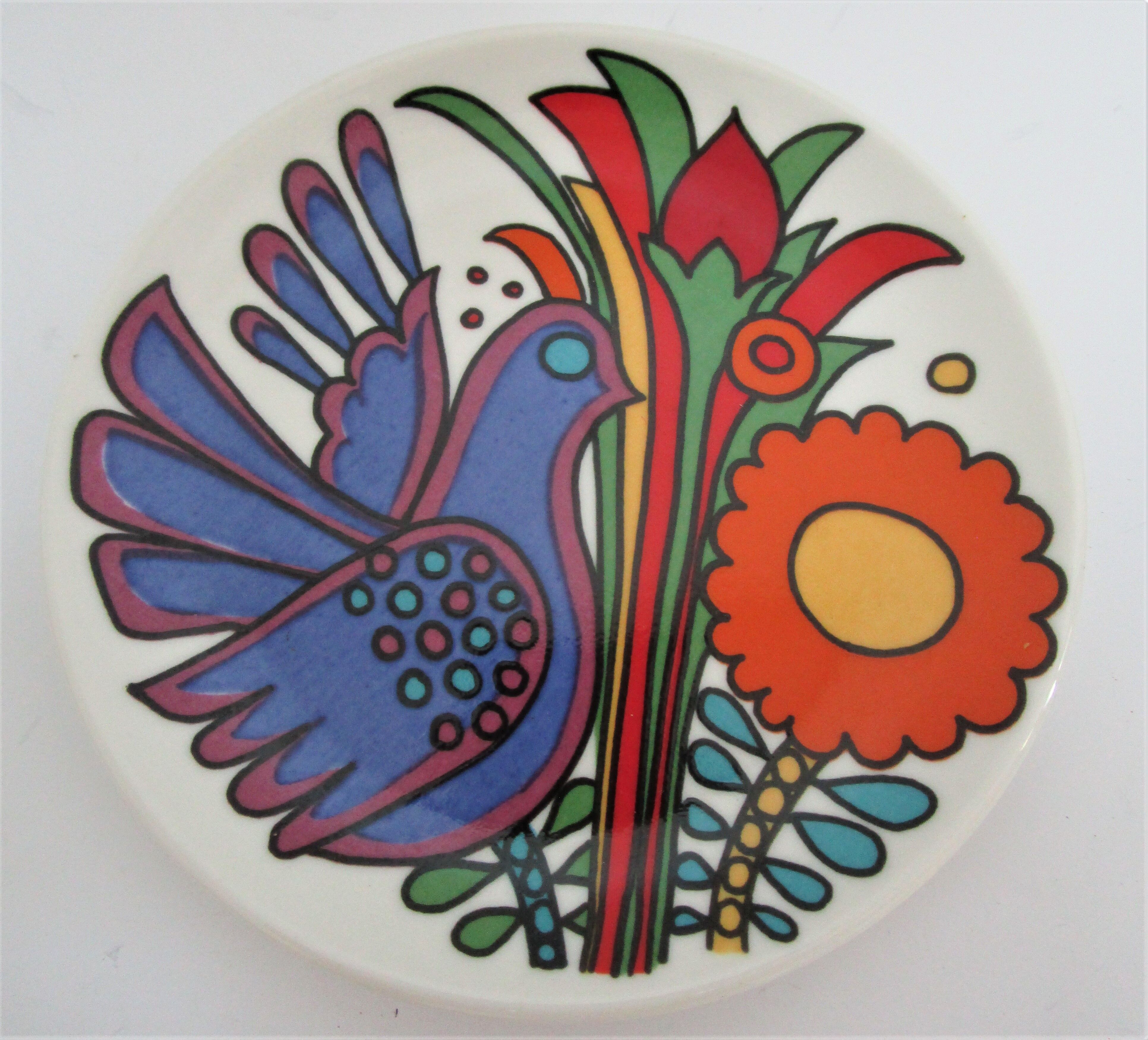Six butter plates Acapulco Villeroy and Boch 70s