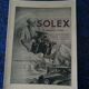 Publicité papier voiture automobile carburateur Solex issue revue d'époque  1931