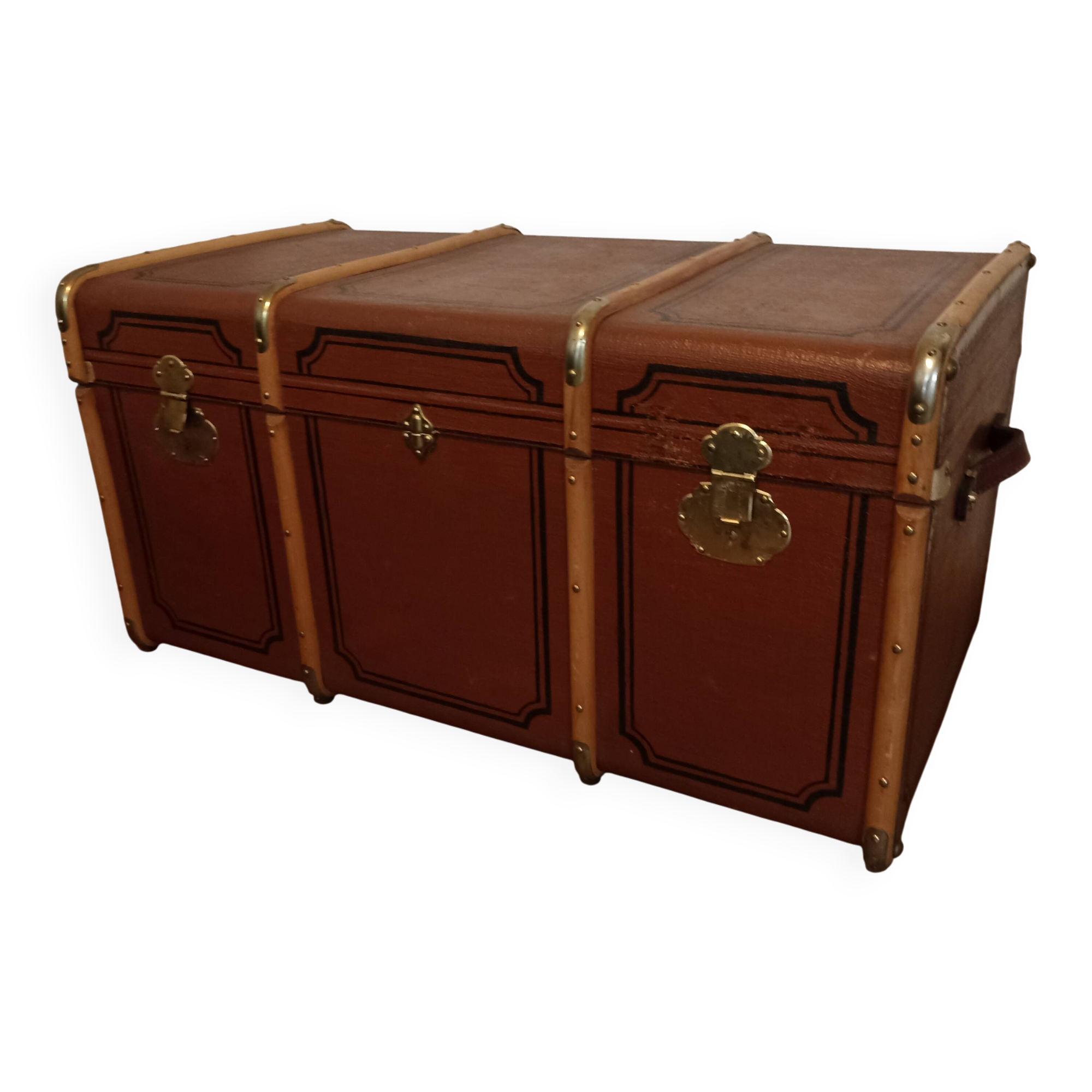 Antique travel trunk