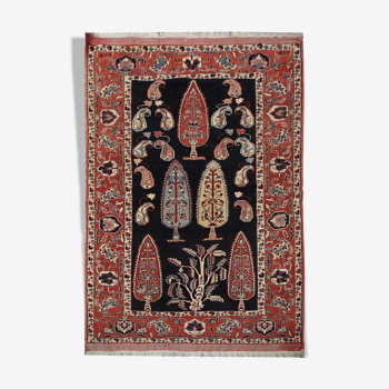 Handmade vintage persian quchan rug- 132x162cm