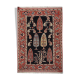 Tapis persan persan vintage fait main- 132x162cm