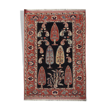 Handmade vintage persian quchan rug- 132x162cm
