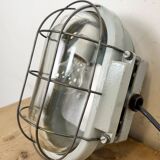 Industrial Cast Aluminium Wall Light with Clear Glass, 1970s