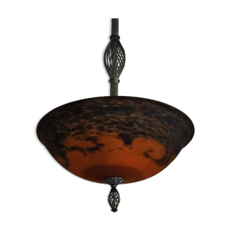 Noverdy France Art Deco Pendant Light
