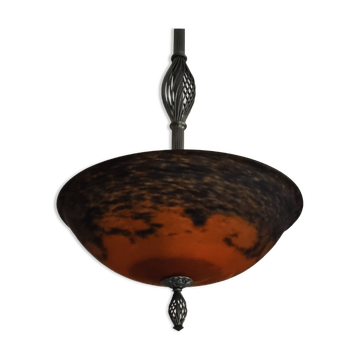 Noverdy France Art Deco Pendant Light