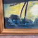 House by the water, oil on canvas signed