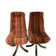 Chaises pivotantes velours